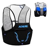 TRIWONDER Chaleco de Hidratación Mochila de hidratación Ligero 2,5L para Trail Running Ciclismo Marathoner Hombre Mujer (Azul y Negro - Solo Chaleco, L/XL (102 - 115 cm))