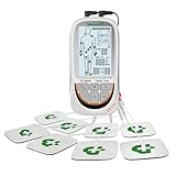 TESMED TE-880R Plus Electroestimulador Muscular Recargable, EMS, TENS, Masaje - 73 programas incluidos 2 personalizables - Funciona con 8 electrodos