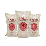 El PAELLER - Arroz Albufera D.O Valencia | Ideal para Paellas y Arroces Caldosos | Pack de 3 uds. de 1 kg.