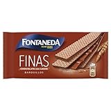 Fontaneda, Barquillos Rellenos de Chocolate con Leche, Pack de 92 gr