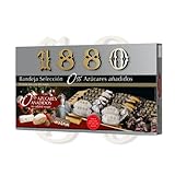 1880 - Bandeja Selección 0% Azúcares Añadidos, Caja, El Turrón más Caro del Mundo, Selección Navidad Calidad Suprema, Típico Dulce Navideño, Receta Artesanal, Listo para Servir, 400g