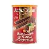 Antiu Xixona - Barquillos de Turron Bañados en Chocolates - Un Poco de Dulzura a Tus Dias - 200 Gramos