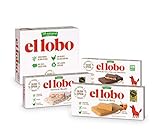 EL LOBO - Pack Familiar All Natural, Turrón Blando Jijona 250G, Turrón Duro Alicante 250G y Turrón Duro Chocolate Con Almendras 250G, Típico Dulce Navideño Calidad Suprema, Tradicional, Total 750G