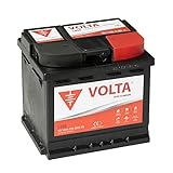 Volta baterías plomo calcio para Coche Standard 45Ah 360A - Borne +Dcha - Medidas Largo 207 x Ancho 175 x Alto 190 mm con 2 años de Garantía - Fabricación Europea. Automóvil de turismo