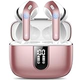 Auriculares Inalámbricos Bluetooth, Auriculares Bluetooth 5.3, 4 Mic con Reducción de Ruido ENC, 50H con Graves, Cascos Inalambricos Bluetooth IP7 Impermeable, Carga Rápida USB-C, Ajuste Cómodo