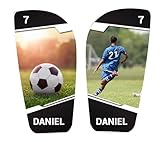 Clapper - Espinilleras de Fútbol Personalizadas para Niños - Personalización con Imagen y Nombre Niños - Muy Resistentes a Golpes - Excelente Regalo