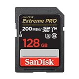 SanDisk 128GB Extreme PRO, Tarjeta de memoria, SDXC, hasta 200 MB/s + RescuePro Deluxe UHS-I Class 10 U3 V30