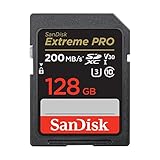 SanDisk 128GB Extreme PRO, Tarjeta de memoria, SDXC, hasta 200 MB/s + RescuePro Deluxe UHS-I Class 10 U3 V30