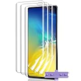 Teenrpov [3 Piezas Protector de Pantalla Compatible con Samsung Galaxy S10 Plus (No Cristal), Anti-Arañazo Sin Burbujas, transparente HD Película protectora para Samsung Galaxy S10 Plus