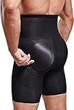 Bafully Calzoncillos Faja Hombre Boxer Pantalon Faja Reductora Hombre Cintura Alta Pantalones con Relleno Braga Control Barriga Ropa Interior Fitness Running