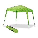 wasabi - Carpa Plegable 3x3 m Compact Verde – Resistente al Agua - Incluye Vientos y Piquetas de Fijación - Estructura de Acero - Cenador para Jardín – Pérgola Playa - Camping Fiestas Patio Terraza