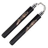 Hilmocho Nunchakus de Espuma Entrenamiento Práctico Nunchucks de Artes Marciales Nunchakus para Niños Adultos y Principiantes