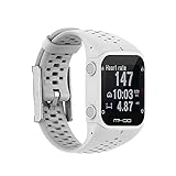 KUTEWEU Correas Compatible con Polar M400/ M430 Correa, Multiagujero Silicona liberación rápida Pulsera Bandas de Sport Watchband de Repuesto para Polar m400/ Polar m430 Accessories (Blanco)