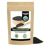 Sésamo negro (1kg), sésamo negro 100% natural, semillas de sésamo negro sin aditivos