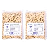 Almendra cruda sin piel 2 kg nut&me | Almendras crudas peladas | Sin aditivos ni conservantes | Fuentes de proteínas | Sin sal| Pack 2 x 1 kg