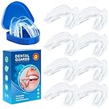 Scettar 8 Ferula Descarga Bruxismo Dental Noche Férula de Descarga Protector Bucal para Dormir Férula Dental de Descarga Kit de Protección Dental con 1 caja para Bruxismo Roncar ATM Sin BPA