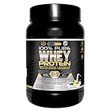 Healthy Fusion Whey Protein | Proteína whey pura con Colágeno + Magnesio | Tonifica y aumenta la masa muscular | Mejora tus entrenamientos | 1000g de proteína (Vainilla)