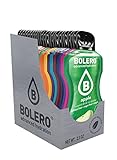 Paquete de presentación Bolero Drinks STICKS MIX 48x3g | Polvo de bebida refrescante sin azúcar endulzado con stevia | Vitamina C | Apto para diabéticos | Saludable para la familia y amigos