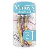 Gillette Venus 3 Dragonfruit Máquinillas Desechables, Pack De 3, Máquinilla de afeitar