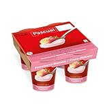 Pascual - Yogur Original Sabor Fresa - Plátano. Caja de 6 Pack de 4 x 125g. Total 24 uds.