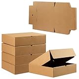 Pack 25 Cajas Carton Envios Automontables, Paquetes Regalo, Kraft, Packaging de 35x26x8cm.