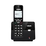 VTech CS2000 Teléfono inalámbrico casa DECT, Telefono Personas Mayores Fácil de Usar Escucha Extra Fuerte Bloqueo de Llamadas Manos Libres Identificador de Llamadas Pantalla retroiluminada Negro