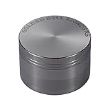 LIHAO 2' Grinder Metálico para Hierbas y Especias en Hogar(4 Piezas de 5cm)(Níquel Negro)