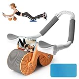 talifoca Ab Roller Wheel, Rodillo Abdominales Con Soporte para el Codo, Rodillo de abdominales automático con función de rebote, Equipo de fitness para entrenamiento abdominal en el gimnasio en casa