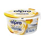 Alpro SKYR de Soja Fermentado Con Sabor a Mango y Maracuyá, Sin Gluten, sin Lactosa, con Calcio y Vitaminas B12 y D2 Añadidas, 150 g