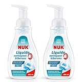 NUK - Líquido limpiador para biberones y accesorios, 2 frascos