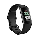 Pulsera de actividad Charge 6 de Fitbit by Google, con 6 meses de suscripción al servicio Premium incluidos, 7 días de batería, Google Wallet y Google Maps - Obsidiana/Aluminio negro