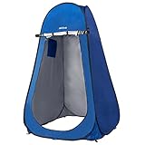 AKTIVE Tienda ducha cambiador para camping sin suelo Aktive 120x120x185 cm azul (62162)