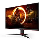 AOC Gaming 24G2SPAE - Monitor FHD de 24 Pulgadas, 165 Hz, MPRT de 1 ms, FreeSync, Compatible con G-Sync, Altavoz (1920 x 1080, VGA, HDMI, DisplayPort), Color Negro y Rojo