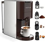 19 Bar Expreso 4 en 1 Cafetera de Capsulas para Dolce Gusto/Nespresso Original/Ground/ESE Pods(44mm) AC-513K