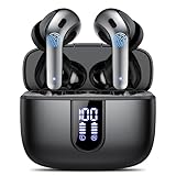 Auriculares Inalámbricos Bluetooth, Auriculares Bluetooth 5.3, 4 Mic con Reducción de Ruido ENC, 50H con Graves, Cascos Inalambricos Bluetooth IP7 Impermeable, Carga Rápida USB-C, Ajuste Cómodo