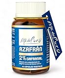 Azafrán Estado Puro 2% Safranal Affron + Vitamina B6 | 30 mg por Dosis | Apto Veganos | Origen Español, NO-GMO, No Irradiado | 40 Cápsulas de Tongil