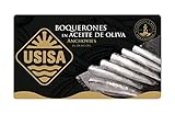 Boquerones en Aceite de Oliva - 5 Latas x 120 g - USISA - Conserva de Pescado