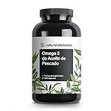 Omega 3 2000mg por dosis diaria – 365 cápsulas de Omega-3 – máxima concentración de DHA 240mg y EPA 360mg – Probada en laboratorio y fabricada en Alemania