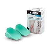 Tuli's Talonera de gel para calzado deportivo - Taloneras clásicas de gel para zapatos - Multicapa térmica, amortiguadora - Alivia el dolor de talón, pie y tibia - 15x9x0.1cm, M