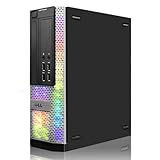 Dell - Ordenador de sobremesa RGB Gaming PC, Intel Quad Core I7 hasta 3.8GHz, GeForce GTX 750 Ti 4GB GDDR5, RAM 32GB, SSD 1TB, WiFi 600M, Bluetooth 5.0, W10P64 (renovado)