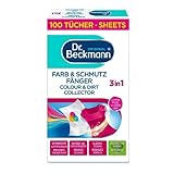 Dr. Beckmann Colector de pintura y suciedad XXL | protección duradera del color | con microfibra y moléculas de captura de color para brillo de colores | 100 paños