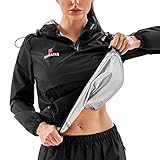 Traje Sauna Entrenamiento Gimnasio Trajes de Sudoración Manga Larga Cortavientos Deportiva Mujer Fitness Track Suit Running