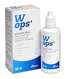 DEITERS - Wops' Solución Única 60 ml, Líquido Lentillas, para Lentes de Contacto Blandas, Desinfecta, Limpia, Elimina Proteínas, Humecta y Aclara Lentes de Contacto, Incluye Portalentes