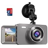 WeBeqer Cámara de Coche con Tarjeta SD de 64G,Dashcam FHD 1080P,Dash CAM Coche con Pantalla de 3',176° Gran Angular,Sensor G,Monitor de Aparcamiento,Grabación en Bucle,Visión Nocturn IR,WDR