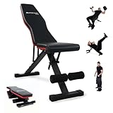 Mobiclinic® Fitness, Banco de musculación, Plegable, Soporta 200kg, Asiento y respaldo regulable, FlexFit, Multifunción, Banco de pesas, Entrena Cuerpo completo, Resistente y estable, Gym en casa