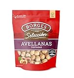 Borges - Avellanas Tostadas Selección - Frutos Secos Sin Gluten, Sin Aceite de Palma - Paquete de 130 gramos