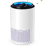 CONOPU Purificador de Aire de Hogar, Purificador Aire con Filtro de Alta Eficiencia, purificador de aire para alergias con Función de Temporizador, Air Purifier con 3 modos de velocidad