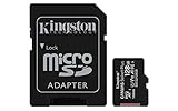 Kingston Canvas Select Plus Tarjeta microSD, SDCS2/128GB Class 10 con Adaptador SD, garantía de por vida con el fabricante.