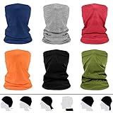 flintronc Pañuelos Cabeza Elástica,6 Piezas Multifunción Bufand Bandana con 6 Colores, Resistente al Viento Transpirable, Protección UV Tubular Pañuelo para El Cuello para Ciclismo, Senderismo