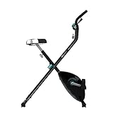 Cecotec Bicicleta estática plegable DrumFit X-Bike Neo, Sillín y manillar lateral, Sistema de plegado fácil y compacto, Soporte para dispositivos, 8 niveles de resistencia, 1,5 Kg volante de inercia.